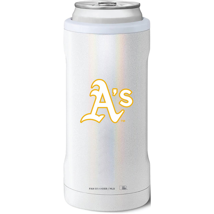 BruMate Slim Insulated Can Cooler with Oakland Athletics Primary Logo