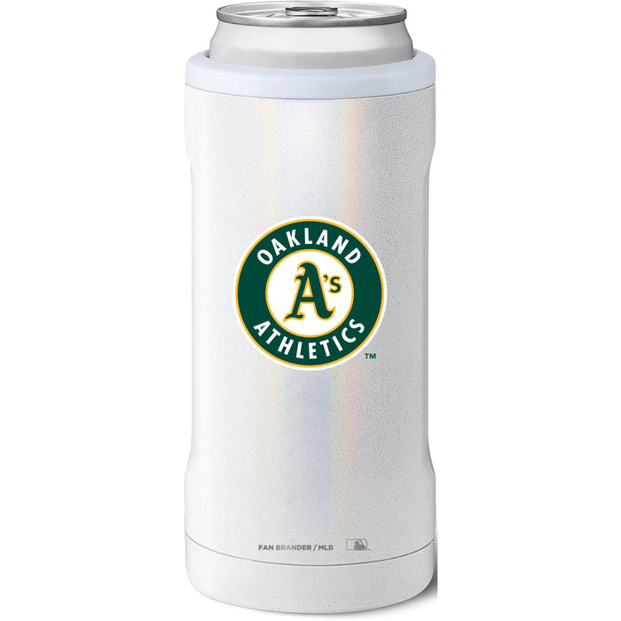 BruMate Slim Insulated Can Cooler with Oakland Athletics Secondary Logo