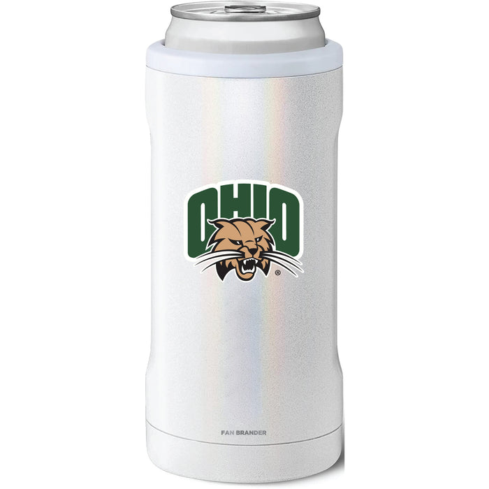 BruMate Slim Insulated Can Cooler with Ohio University Bobcats Primary Logo