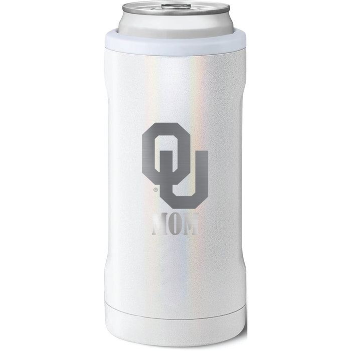 BruMate Slim Insulated Can Cooler with Oklahoma Sooners Mom Primary Logo