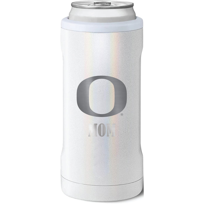BruMate Slim Insulated Can Cooler with Oregon Ducks Mom Primary Logo