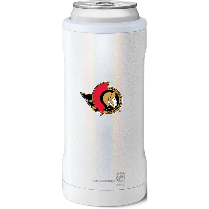 BruMate Slim Insulated Can Cooler with Ottawa Senators Primary Logo