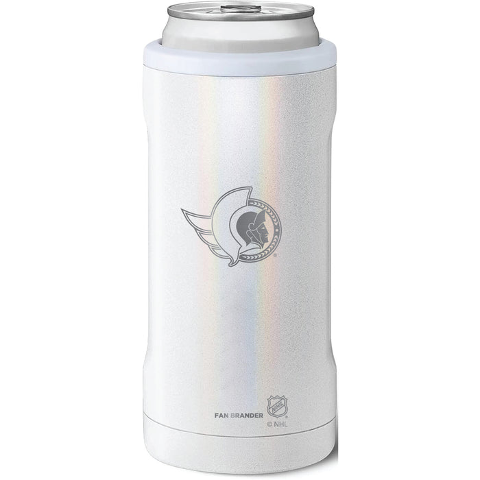 BruMate Slim Insulated Can Cooler with Ottawa Senators Primary Logo