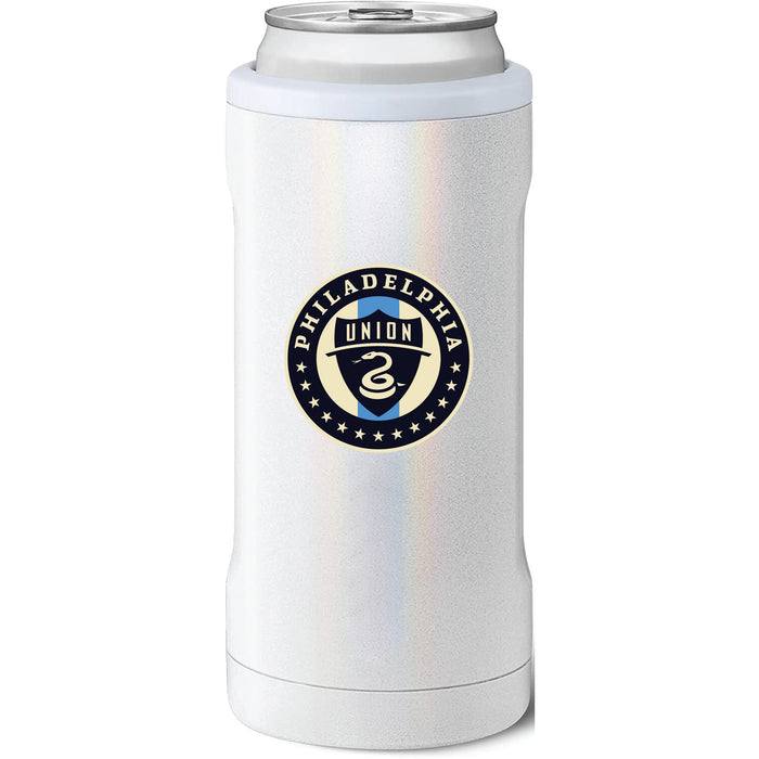 BruMate Slim Insulated Can Cooler with Philadelphia Union Primary Logo