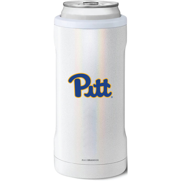 BruMate Slim Insulated Can Cooler with Pittsburgh Panthers Primary Logo