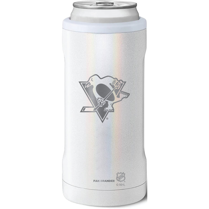 BruMate Slim Insulated Can Cooler with Pittsburgh Penguins Primary Logo