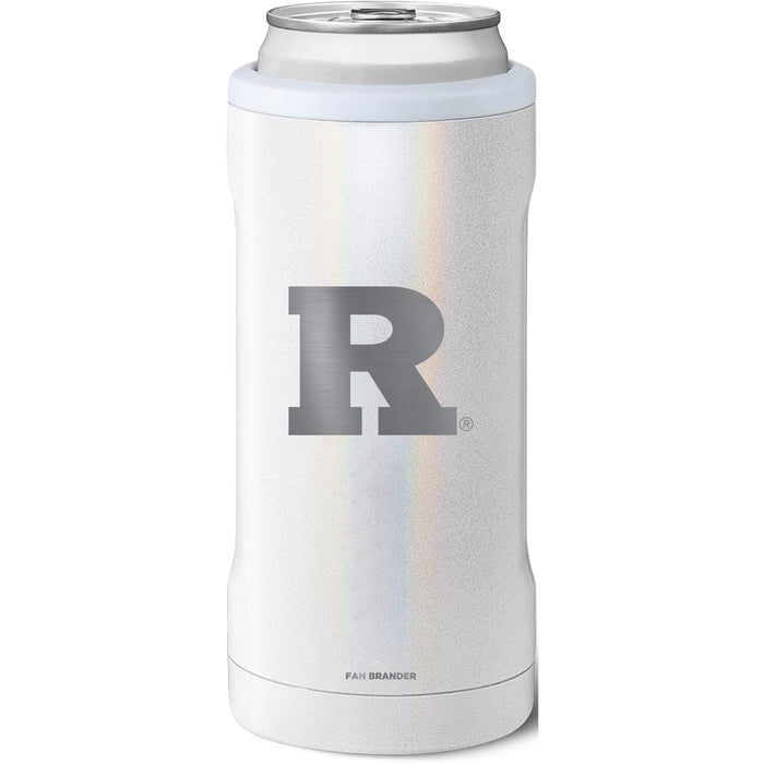 BruMate Slim Insulated Can Cooler with Rutgers Scarlet Knights Primary Logo
