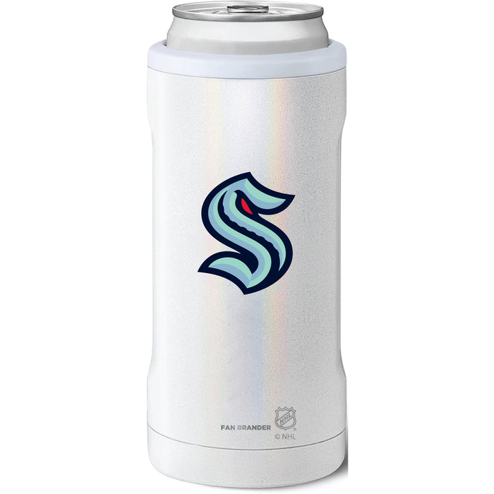 BruMate Slim Insulated Can Cooler with Seattle Kraken Primary Logo