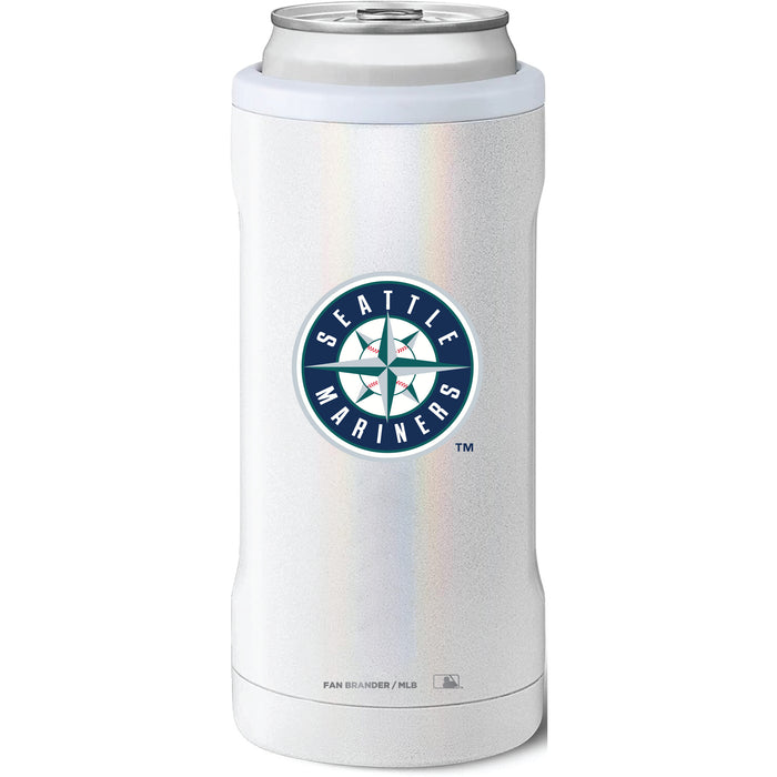 BruMate Slim Insulated Can Cooler with Seattle Mariners Primary Logo