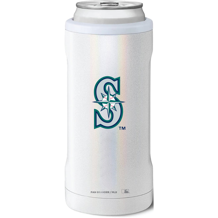 BruMate Slim Insulated Can Cooler with Seattle Mariners Secondary Logo