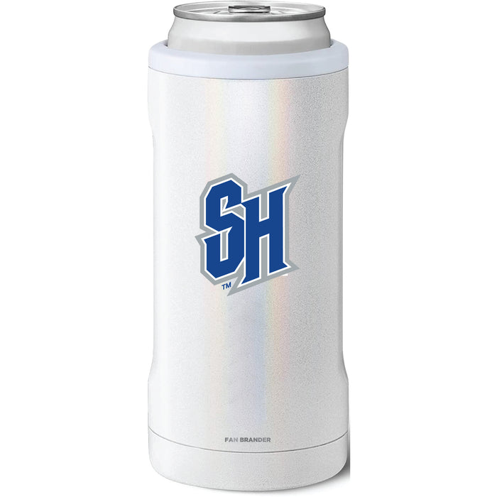 BruMate Slim Insulated Can Cooler with Seton Hall Pirates Secondary Logo