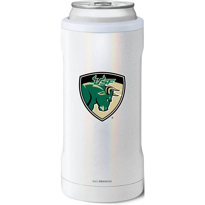 BruMate Slim Insulated Can Cooler with South Florida Bulls Secondary Logo