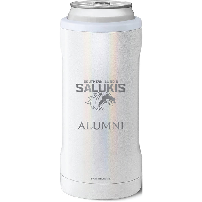 BruMate Slim Insulated Can Cooler with Southern Illinois Salukis Alumni Primary Logo