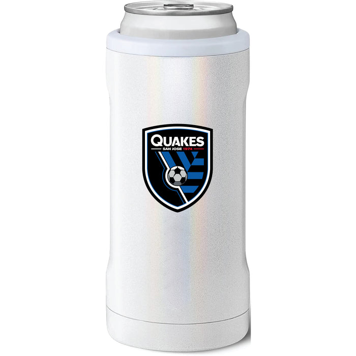 BruMate Slim Insulated Can Cooler with San Jose Earthquakes Primary Logo