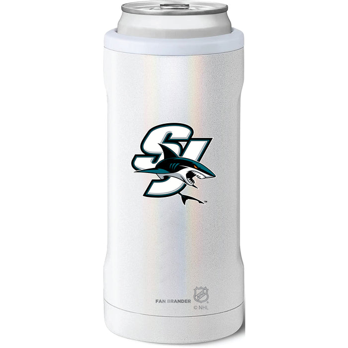 BruMate Slim Insulated Can Cooler with San Jose Sharks Secondary Logo