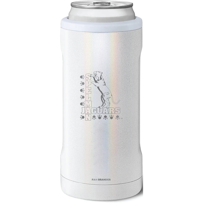 BruMate Slim Insulated Can Cooler with Spelman College Jaguars Primary Logo