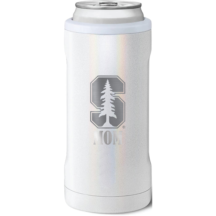 BruMate Slim Insulated Can Cooler with Stanford Cardinal Mom Primary Logo
