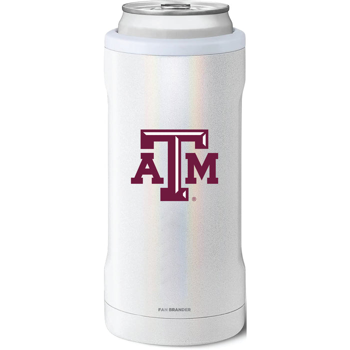 BruMate Slim Insulated Can Cooler with Texas A&M Aggies Primary Logo