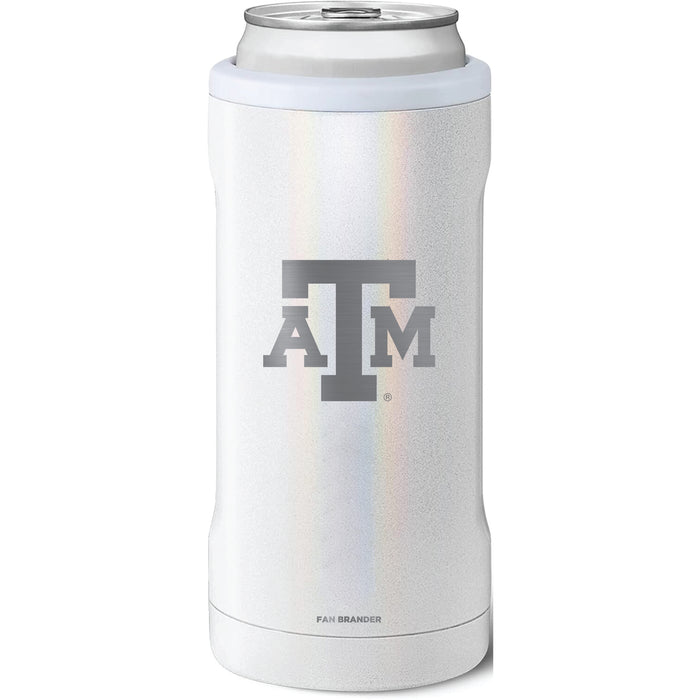 BruMate Slim Insulated Can Cooler with Texas A&M Aggies Primary Logo