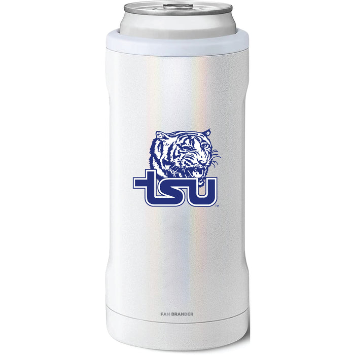 BruMate Slim Insulated Can Cooler with Tennessee State Tigers Primary Logo