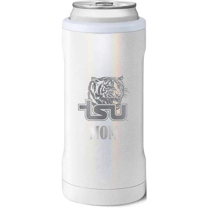 BruMate Slim Insulated Can Cooler with Tennessee State Tigers Mom Primary Logo