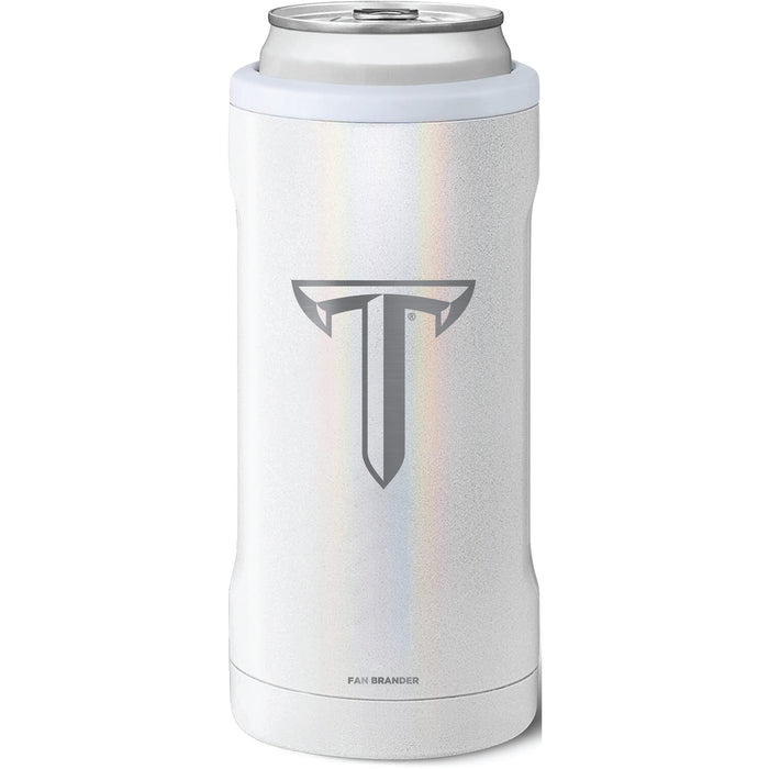 BruMate Slim Insulated Can Cooler with Troy Trojans Primary Logo