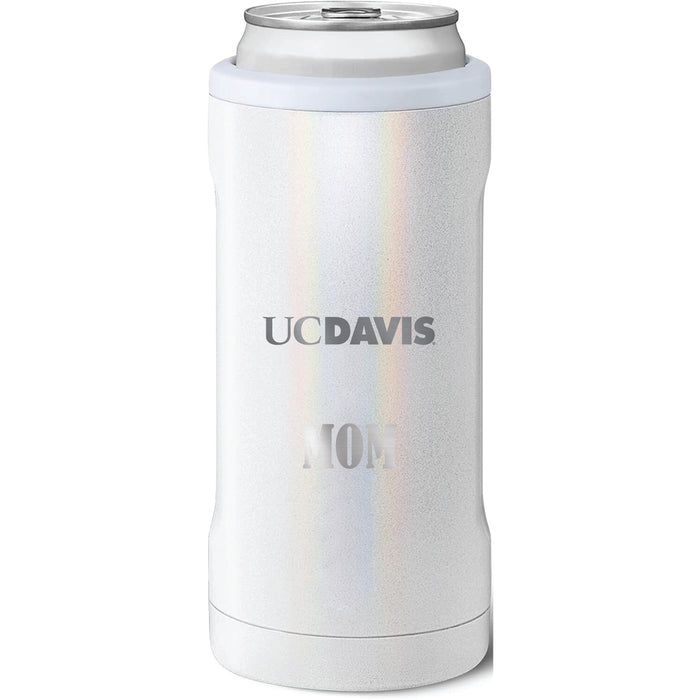 BruMate Slim Insulated Can Cooler with UC Davis Aggies Mom Primary Logo