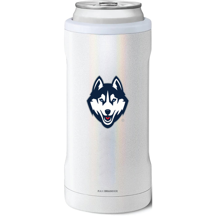 BruMate Slim Insulated Can Cooler with Uconn Huskies Primary Logo