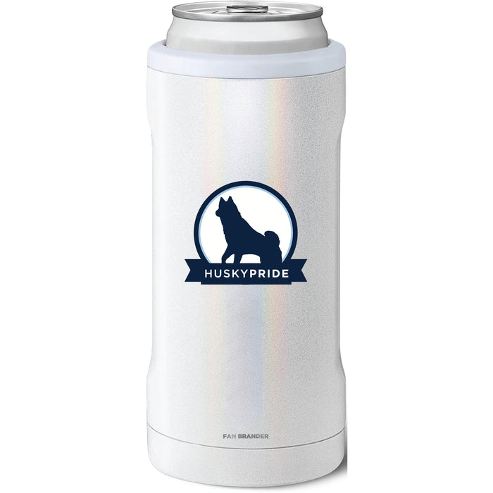 BruMate Slim Insulated Can Cooler with Uconn Huskies Secondary Logo