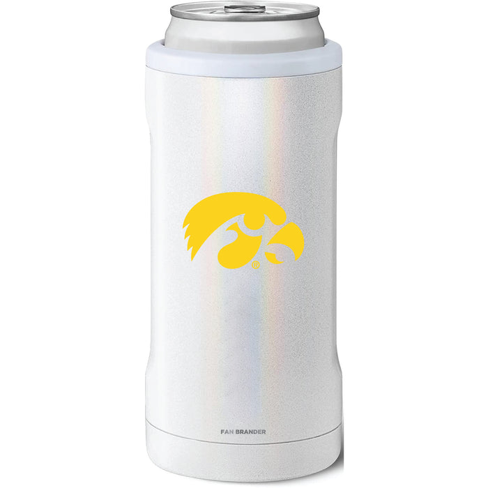 BruMate Slim Insulated Can Cooler with Iowa Hawkeyes Primary Logo