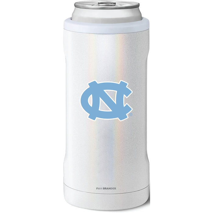 BruMate Slim Insulated Can Cooler with UNC Tar Heels Primary Logo