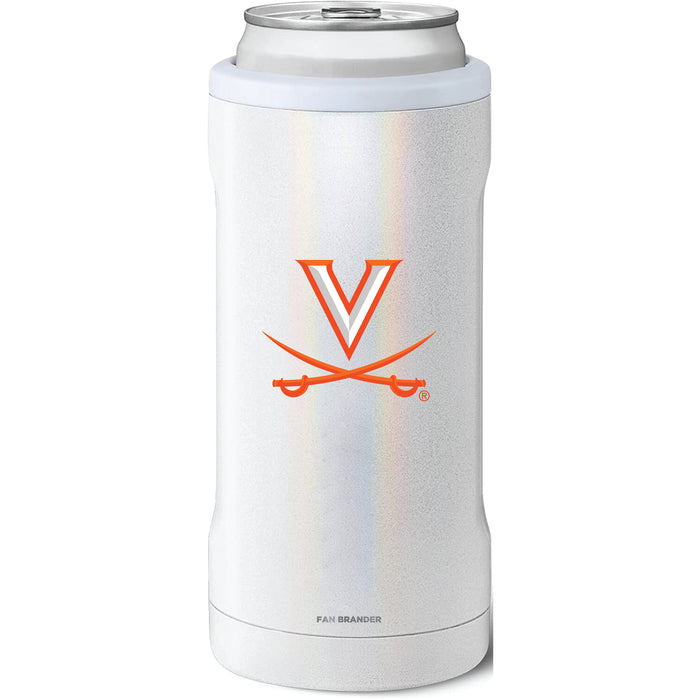 BruMate Slim Insulated Can Cooler with Virginia Cavaliers Primary Logo