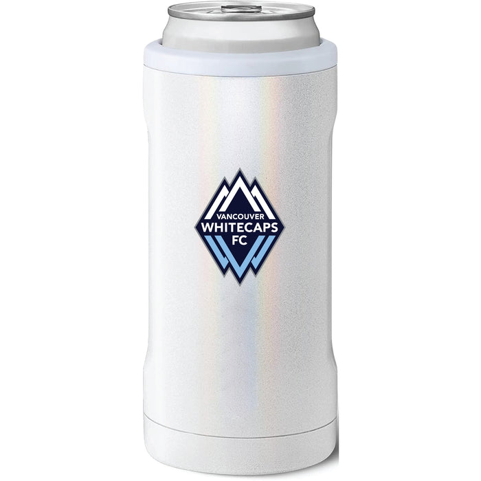 BruMate Slim Insulated Can Cooler with Vancouver Whitecaps FC Primary Logo