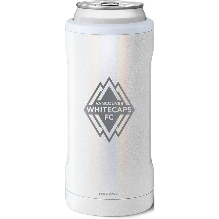 BruMate Slim Insulated Can Cooler with Vanderbilt Commodores Primary Logo