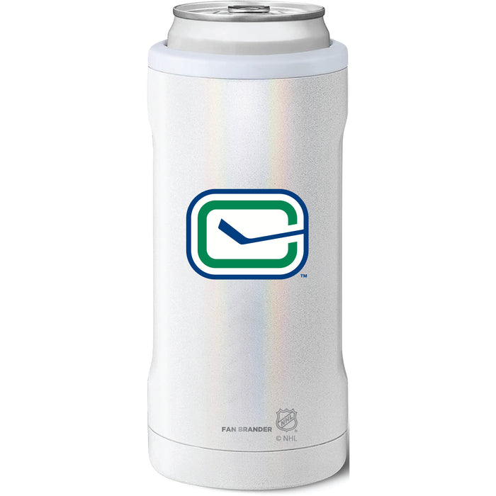 BruMate Slim Insulated Can Cooler with Vancouver Canucks Secondary Logo