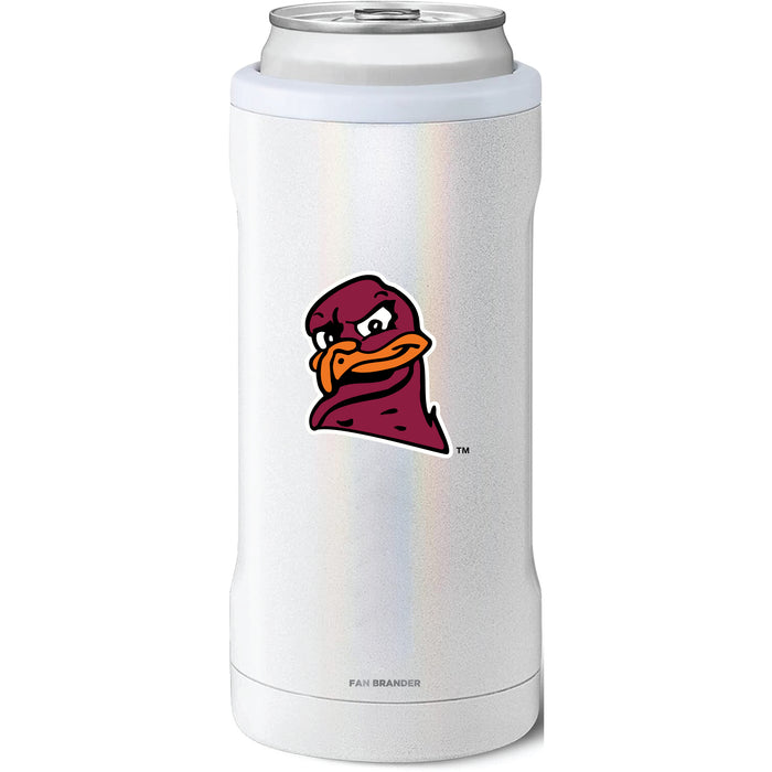 BruMate Slim Insulated Can Cooler with Virginia Tech Hokies Secondary Logo