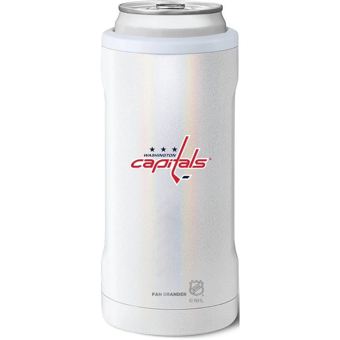 BruMate Slim Insulated Can Cooler with Washington Capitals Primary Logo