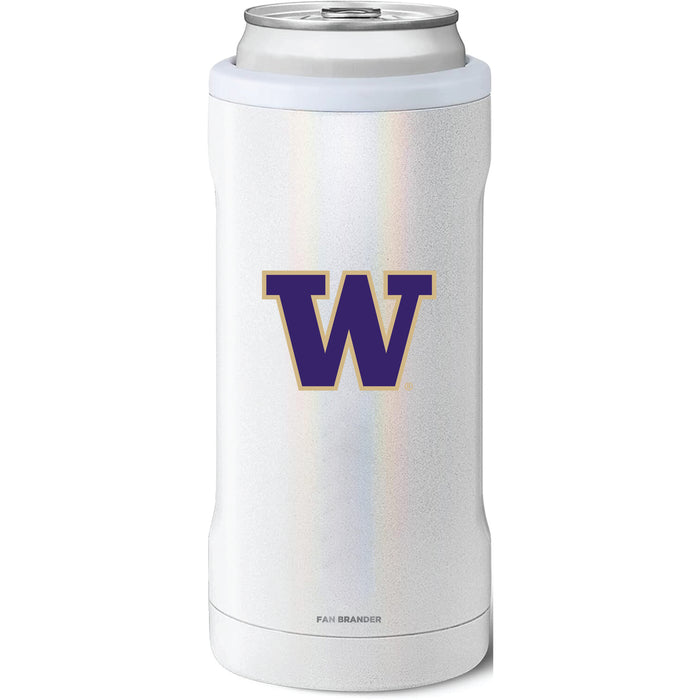 BruMate Slim Insulated Can Cooler with Washington Huskies Primary Logo