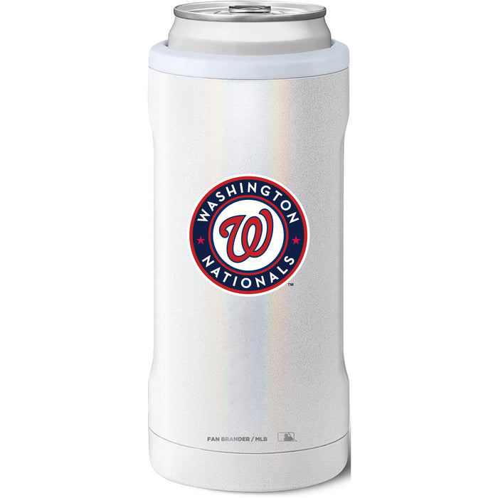 BruMate Slim Insulated Can Cooler with Washington Nationals Primary Logo