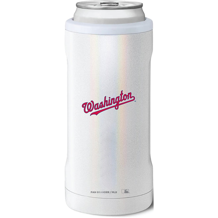 BruMate Slim Insulated Can Cooler with Washington Nationals Wordmark Logo