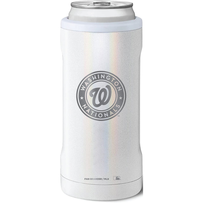 BruMate Slim Insulated Can Cooler with Washington Nationals Primary Logo