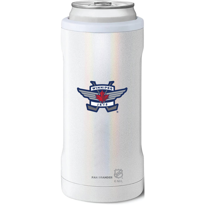 BruMate Slim Insulated Can Cooler with Winnipeg Jets Secondary Logo