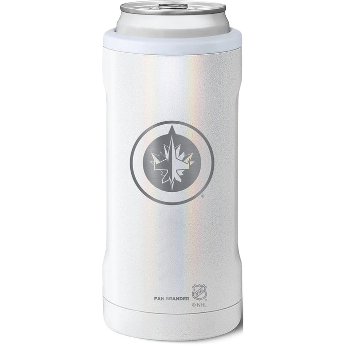 BruMate Slim Insulated Can Cooler with Winnipeg Jets Primary Logo