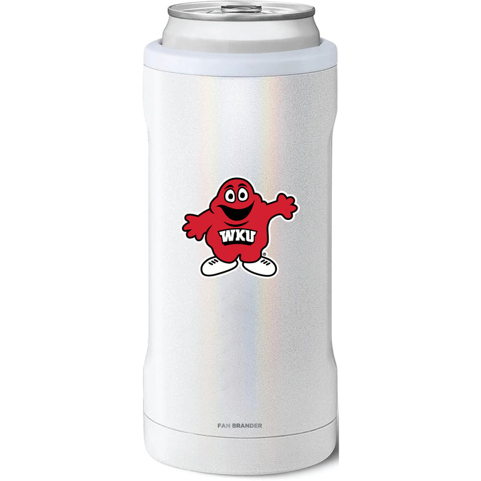 BruMate Slim Insulated Can Cooler with Western Kentucky Hilltoppers Secondary Logo