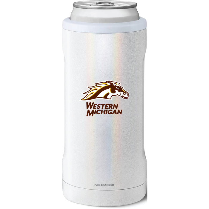 BruMate Slim Insulated Can Cooler with Western Michigan Broncos Secondary Logo