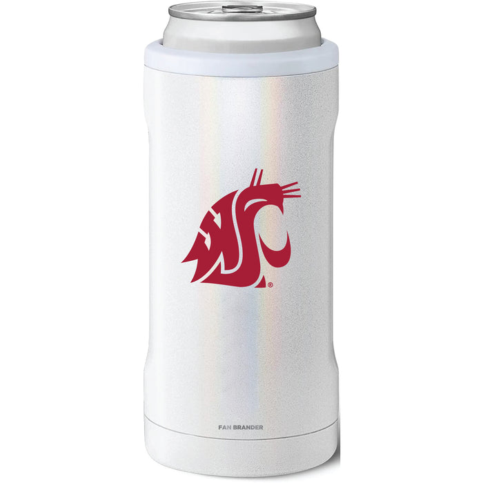 BruMate Slim Insulated Can Cooler with Washington State Cougars Primary Logo