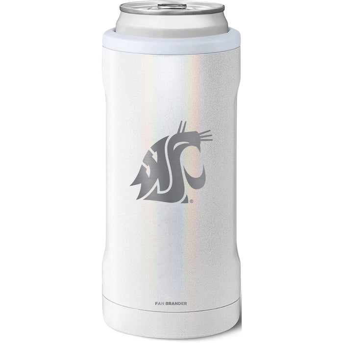 BruMate Slim Insulated Can Cooler with Washington State Cougars Primary Logo