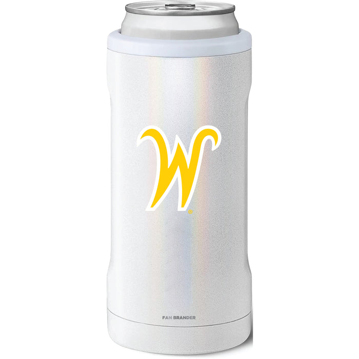 BruMate Slim Insulated Can Cooler with Wichita State Shockers Secondary Logo
