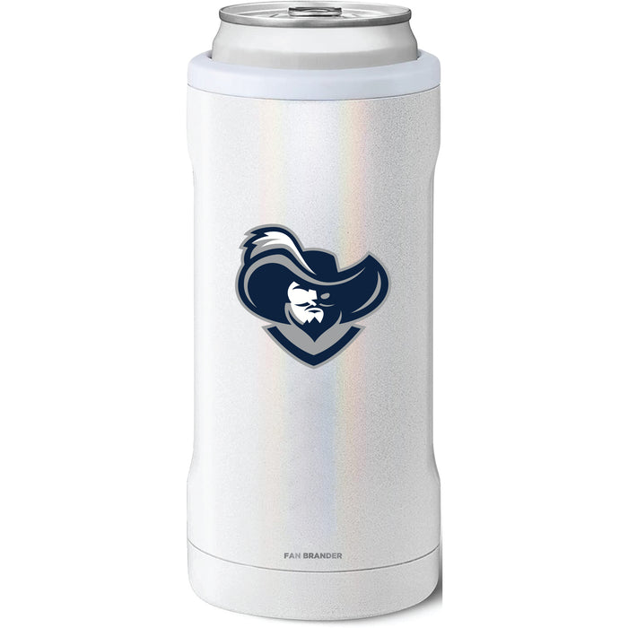 BruMate Slim Insulated Can Cooler with Xavier Musketeers Secondary Logo