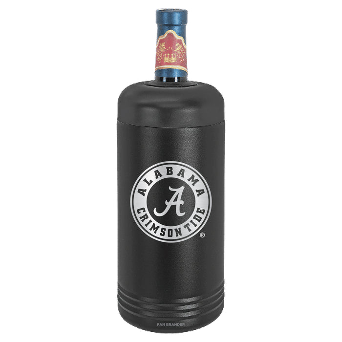 Fan Brander Wine Chiller Tumbler with Alabama Crimson Tide Etched Primary Logo